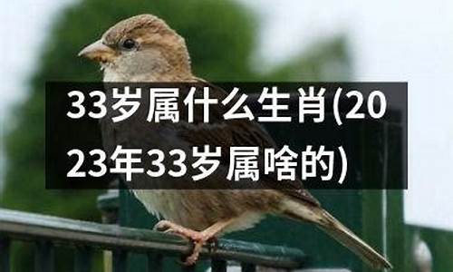 今年33岁属什么生肖属相-今年33岁是什么属相